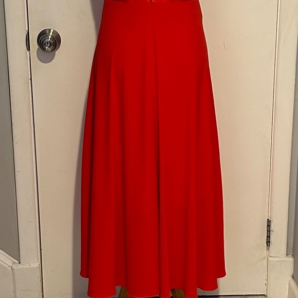 KAREN MILLEN Red Asymmetric Midi Dress - Size 6 - NEW With Tags. - Picture 7 of 16